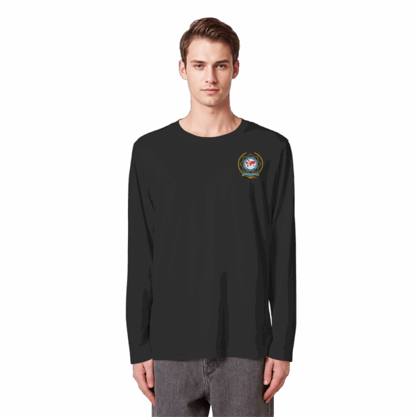 IPA Antwerpen yellow logo - Organic Longsleeve T-Shirt - Afbeelding 2
