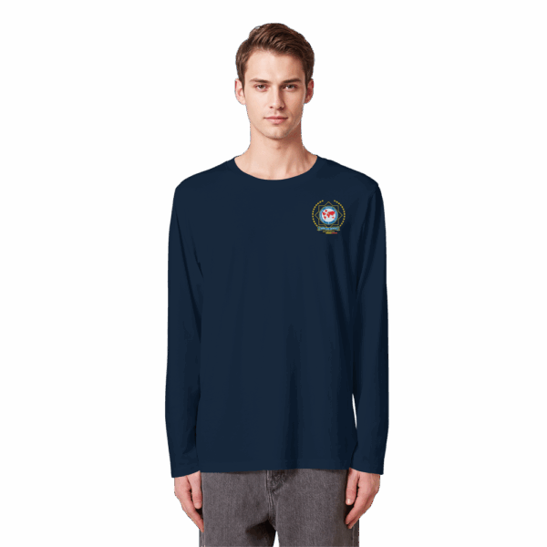 IPA Antwerpen yellow logo - Organic Longsleeve T-Shirt - Afbeelding 5