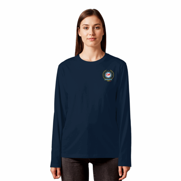 IPA Antwerpen yellow logo - Organic Longsleeve T-Shirt - Afbeelding 6