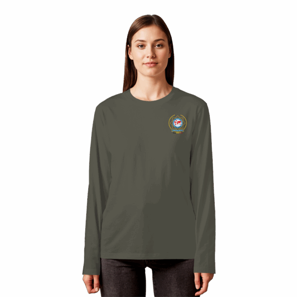 IPA Antwerpen yellow logo - Organic Longsleeve T-Shirt - Afbeelding 12