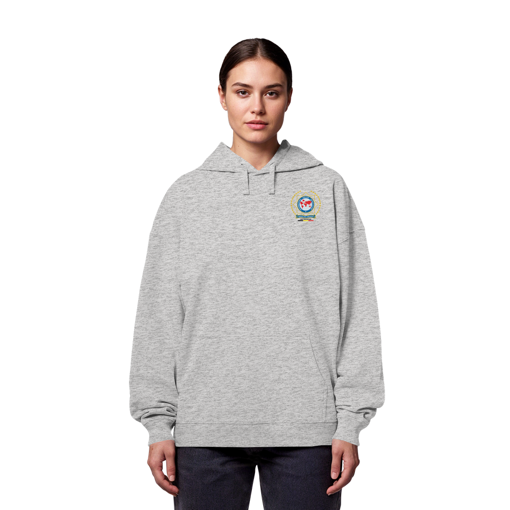 IPA Antwerpen dark text - Organic Oversize Hoodie - Afbeelding 5