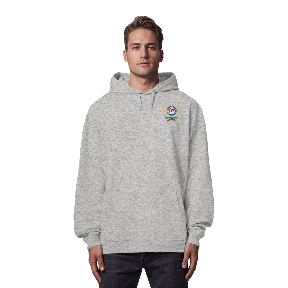 IPA Antwerpen dark text - Organic Oversize Hoodie - Afbeelding 6
