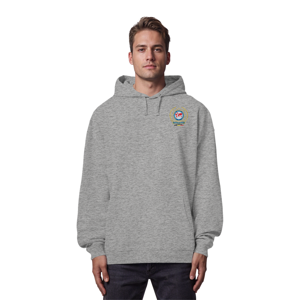 IPA Antwerpen dark text - Organic Oversize Hoodie - Afbeelding 9